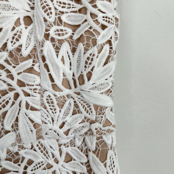 Lulus Right Sheer, Right Now White Lace Bodycon Dress - Picture 6 of 10